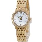 【3年保証】 オメガ デ ヴィル プレステージ 424.55.24.60.55.001 K18YG無垢 純正ダイヤ シェル クオーツ レディース 腕時計