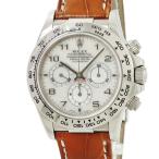 【3年保証】 ロレックス コスモグラフ デイトナ 16519NA U番 K18WG無垢 ピンクシェル アラビア 自動巻き メンズ 腕時計