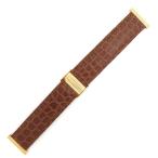 ブシュロン リフレ用 クロコバンド 純正 替え ベルト ストラップ 本革 純正GP製バックル付き 17ｍｍ ブラウン 茶 レディース 腕時計