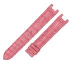 【3年保証】 カルティエ パシャ 32mm用 クロコバンド 未使用 純正 尾錠用 ベルト ストラップ 15ｍｍ ピンク レディース 腕時計