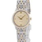 【3年保証】 オメガ デ ヴィル プレステージ 424.20.27.60.58.001 K18YG×SS コンビ 純正ダイヤ ゴールド クオーツ レディース 腕時計