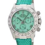 【3年保証】 ロレックス コスモグラフ デイトナ 116519 K番 K18WG無垢 クリソプレーズ 緑 自動巻き メンズ 腕時計