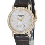 【3年保証】 パテックフィリップ カラトラバ 4959J-001 K18YG無垢 純正ダイヤ シェル ラウンド 手巻き レディース 腕時計