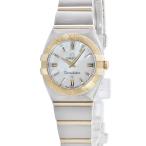 【3年保証】 オメガ コンステレーション ダブルイーグル 1381.70.0?0 K18YG×SS シェル ホワイト バー  クオーツ レディース 腕時計