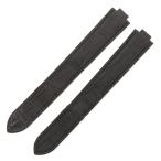 カルティエ バロンブルー用 クロコバンド 新品同様 純正 替え クロコ Dバックル用 ベルト ストラップ 16ｍｍ 黒 レディース 腕時計