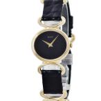 【3年保証】 ピアジェ レディースウォッチ 9802D OH済 K18YG無垢 ブラック ラウンド ヴィンテージ 手巻き レディース 腕時計