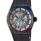 【3年保証】 ゼニス デファイ クラシック レインボー 33.9002.670/96.R587 ブラック バー 自動巻き メンズ 腕時計