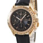 【3年保証】 オメガ スピードマスター デイデイト 323.53.40.44.01.001 OH済 K18PG無垢 ブラック 自動巻き メンズ 腕時計