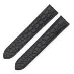 カルティエ 未使用 純正 替え クロコ ベルト バンド ストラップ Dバックル用 17ｍｍ ブラック 黒 メンズ レディース 腕時計