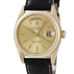 【3年保証】 ロレックス デイデイト 36 18038 OH済 61番 K18YG無垢 トリチウム 自動巻き メンズ 腕時計