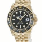 【3年保証】 ロレックス GMTマスター2 126718GRNR 新品同様 ランダム番 K18YG無垢 ブラック ベンツ針 5連 自動巻き メンズ 腕時計