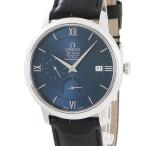 【3年保証】 オメガ デ ヴィル プレステージ CO-AXIAL クロノメーター 424.13.40.21.03.001 ブルー デイト 自動巻き メンズ 腕時計