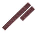 オーダー品 他社製 未使用 汎用 替え マット クロコ バンド ベルト ストラップ 予備 12.5ｍｍ  ワイン ボルドー 赤茶 レディース 腕時計