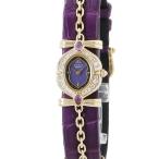 【3年保証】 クレドール 1E70-3200 K18YG無垢 純正ダイヤ 純正アメジスト 紫 クオーツ レディース 腕時計