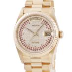 【3年保証】 ロレックス デイデイト 36 18038 OH済 86番 K18YG無垢 純正ダイヤ ルビー 自動巻き メンズ 腕時計