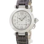 【3年保証】 カルティエ パシャ クラシック 32mm WJ111156 K18WG無垢 純正ダイヤ ギヨシェ ボーイズ 自動巻き メンズ レディース 腕時計