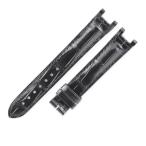 カルティエ パシャ 32mm用 クロコバンド KD66A037 未使用 純正 ベルト 尾錠用 替え 予備 16ｍｍ ブラック 黒 メンズ レディース 腕時計