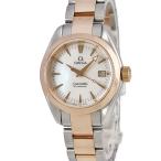 【3年保証】 オメガ シーマスター アクアテラ 2373.70.00 K18RG×SS コンビ バー シェル 自動巻き レディース 腕時計