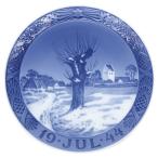  Royal Copenhagen посуда year plate 1940 годы керамика голубой Vintage Северная Европа украшение тарелка . тарелка 1944 год 