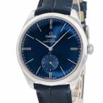 【3年保証】 オメガ デ ヴィル トレゾア 435.13.40.21.03.002 ブルー バー  手巻き メンズ 腕時計