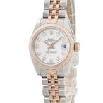 【3年保証】 ロレックス デイトジャスト 26 179171G ランダム番 K18PG×SS コンビ 純正ダイヤ 自動巻き レディース 腕時計