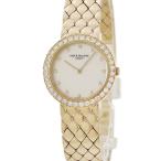 【3年保証】 パテックフィリップ カラトラバ 4820/001 K18YG無垢 純正ダイヤ アイボリー マトラッセブレス クオーツ レディース 腕時計