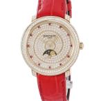 【3年保証】 パテックフィリップ コンプリケーション 4968/400R-001 K18RG無垢 純正ダイヤ ムーンフェイズ 手巻き レディース 腕時計