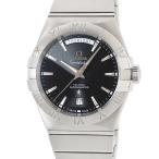 【3年保証】 オメガ コンステレーション CO-AXIAL デイデイト 123.10.38.22.01.001 ブラック バー 自動巻き メンズ 腕時計