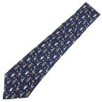  Hermes галстук фрукты .... лист 9cm шелк синий blue чай бежевый общий рисунок виноград People 
