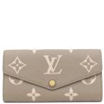 ルイヴィトン 長財布 ポルトフォイユ サラ NM モノグラムアンプラント M81049 ベージュ