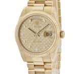 【3年保証】 ロレックス デイデイト 36 118238G K18YG無垢製 純正ダイヤ プレアデスダイヤル 自動巻き メンズ 腕時計