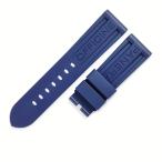 パネライ 純正 ルミノール用 ラバーバンド 未使用 替え ベルト ストラップ 尾錠用 予備 交換 スペア 24ｍｍ ネイビー 紺 メンズ 腕時計