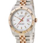 【3年保証】 ロレックス デイトジャスト ターノグラフ 116261 OH済み F番 K18PG×SS コンビ 回転ベゼル ジュビリー 自動巻き メンズ 腕時計