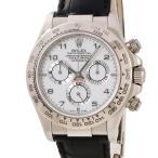 【3年保証】 ロレックス コスモグラフ デイトナ 116519 OH済 K番 K18WG無垢 ホワイト クロノグラフ タキメーター 自動巻き メンズ 腕時計