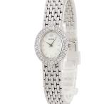 【3年保証】 クレドール プレステージ 4N70-5032 GTAA977 K18WG無垢 純正ダイヤ オパール オーバル クオーツ レディース 腕時計