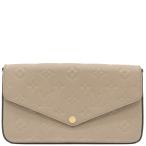  Louis Vuitton цепь бумажник небольшая сумочка Ferrie si- монограмма Anne план toM68697 бежевый цепь плечо 