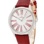 【3年保証】 オメガ デ ヴィル トレゾア 428.18.36.60.04.002 純正ダイヤ シルバー レッド クオーツ レディース 腕時計