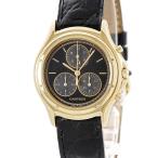 【3年保証】 カルティエ クーガー LM クロノリフレックス W3500851 K18YG無垢 ブラック 黒 デイト クオーツ メンズ レディース 腕時計
