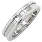 ブルガリ リング 指輪 ビーゼロワン B-zero1 リング XS K18WG シルバー #50(JP10) 750 18金 10号 336020