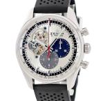 【3年保証】 ゼニス クロノマスター 1969 オープン エル・プリメロ 03.2040.4061/69.R576 シルバー タキメーター 自動巻き メンズ 腕時計