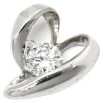  подвеска с цепью Pt900 серебряный платина diamond 1P 1 камень 1 шарик в форме сердечка 