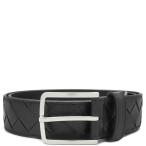 ショッピング比較 ボッテガヴェネタ ベルト イントレチャート カーフ ブラック 黒 609182