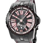 【3年保証】 ロジェデュブイ エクスカリバー 45 DBEX0567 DLC加工 ブラック ローマン デイト スモールセコンド 自動巻き メンズ 腕時計