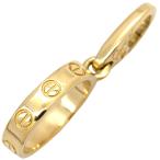 カルティエ ペンダントトップ ラブ チャーム K18YG ゴールド ネックレストップ Au750 18K 18金 オーバル ネジ ビスモチーフ