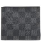 ルイヴィトン 二つ折り財布 ポルトフォイユ マルコ NM ダミエグラフィットキャンバス N63336 黒 グレー