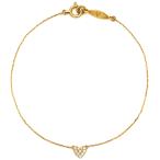アーカー ブレスレット ハートパヴェ K18YG ゴールド AHKAH Au750 18K 18金 ダイヤ VC0108010500