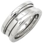 ショッピングブルガリ ブルガリ リング 指輪 ビーゼロワン B-zero1 3バンドリング  シルバー #53 BVLGARI ホワイトゴールド WG Au750 18K 18金 12.5号