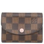 ショッピングダミエ ルイヴィトン コインケース ポルトモネ ロザリ ダミエキャンバス N64423 カードケース 茶 ピンク