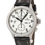 【3年保証】 ダマスコ ユーロファイターモデル クロノグラフ DC57 L デイデイト スモールセコンド ホワイト 自動巻き メンズ 腕時計