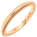 ティファニー リング 指輪 ミルグレイン バンドリング 2mm ゴールド ピンクゴールド 18K 750 RG PG T＆Co.  6号